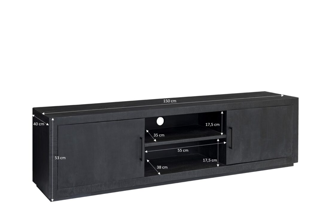 Livingfurn Tv Meubelen Jaxx Black 150cm