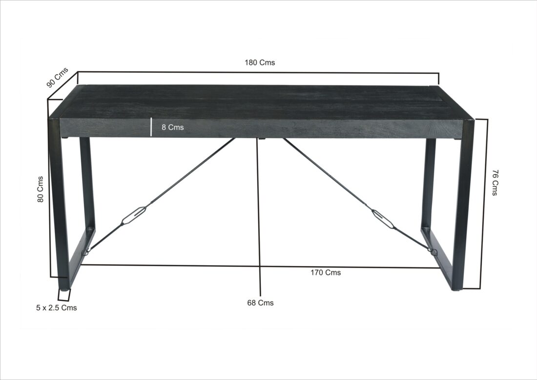 Livingfurn Eetkamertafels Norris 180 215 90 Cm
