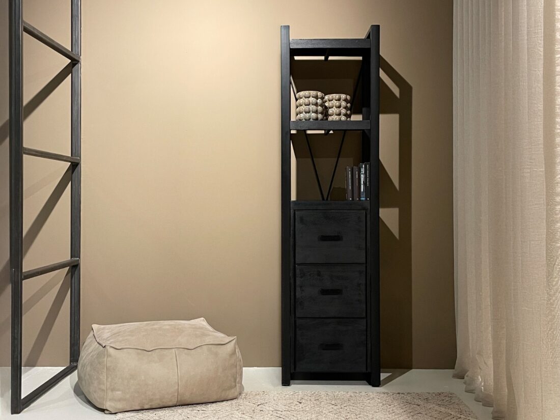 Livingfurn Boekenkasten Norris 3 Laden 55 Cm