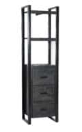 Livingfurn Boekenkasten Norris 3 laden 55 cm