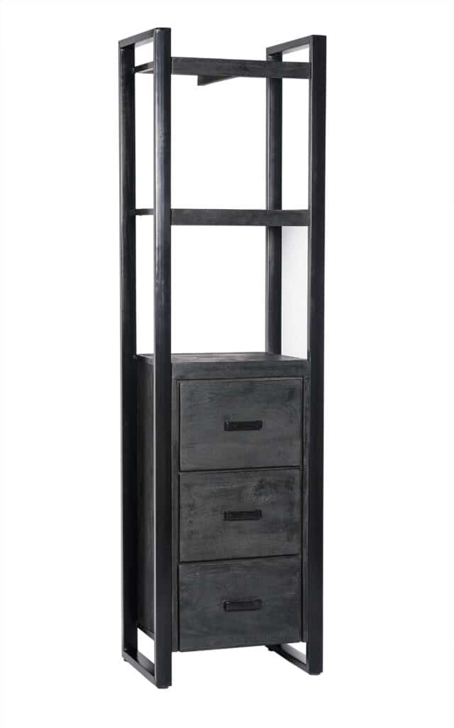 Livingfurn Boekenkasten Norris 3 Laden 55 Cm