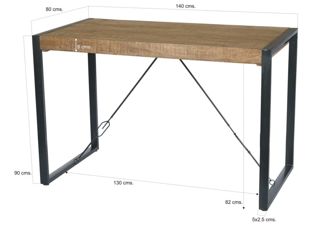 Livingfurn Bartafels Nairobi Bar Table 140cm