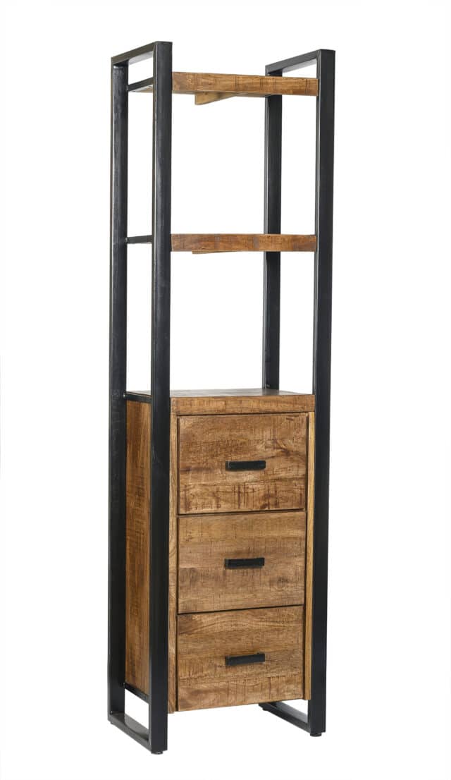 Livingfurn Boekenkasten Nairobi 3 Laden 55 Cm