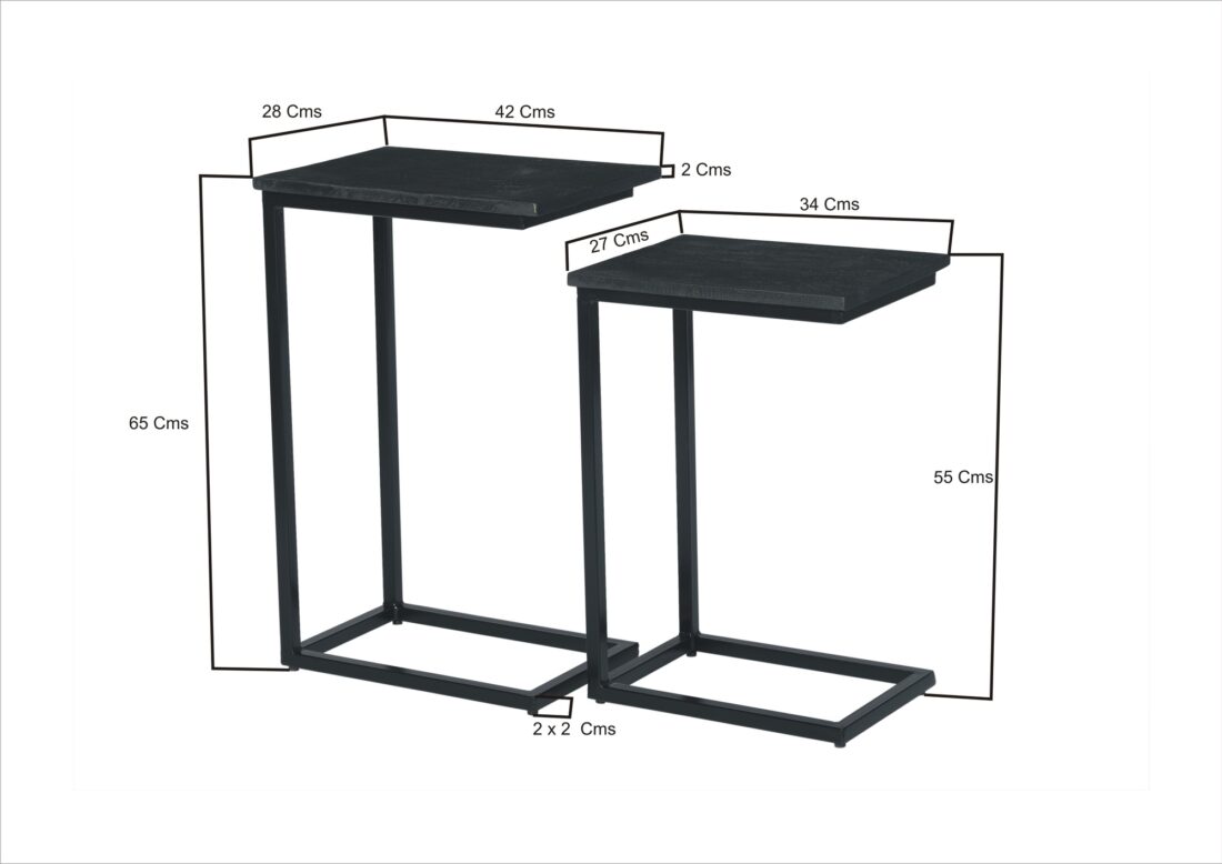 Livingfurn Bijzettafels Jordy Norris Set Of 2