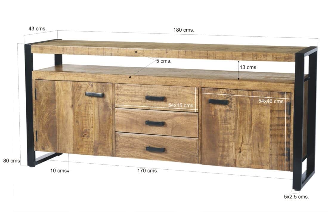 Livingfurn Dressoirs Nairobi 180 Cm