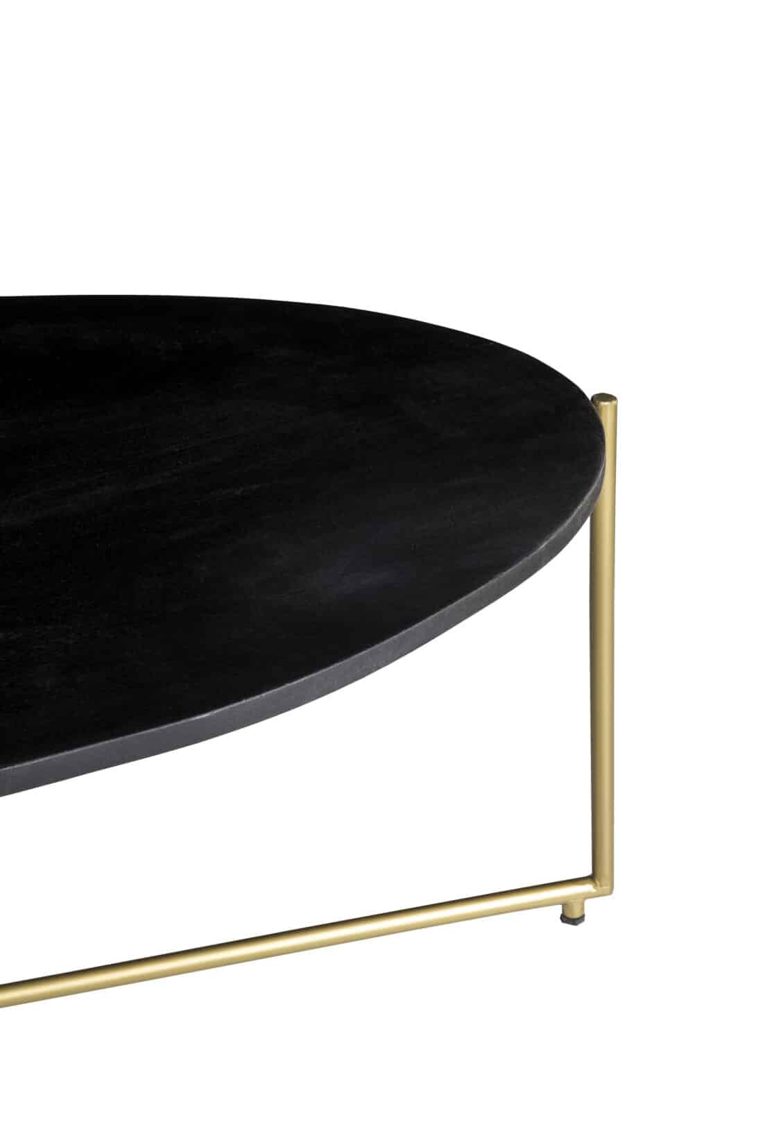 Livingfurn Salontafels Anthony Black Brass