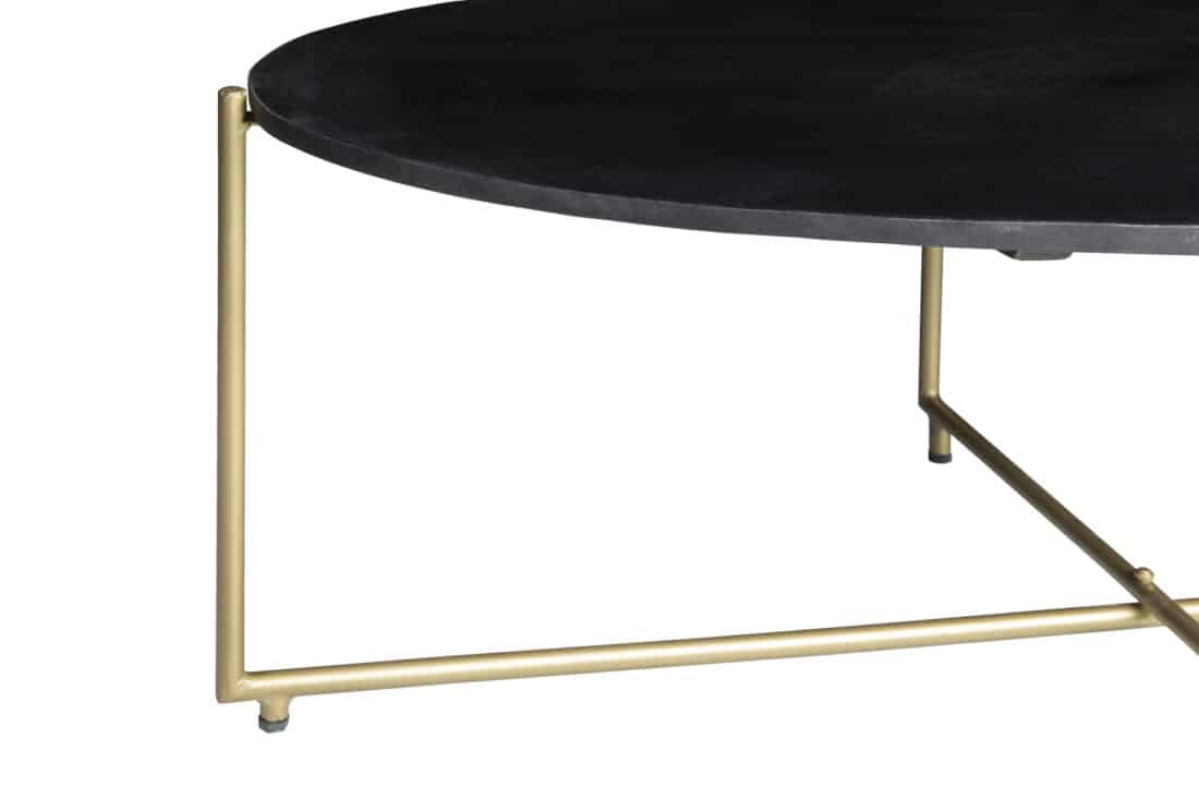 Livingfurn Salontafels Anthony Black Brass