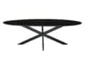 Livingfurn Eetkamertafels Oslo Black Oval 240 cm