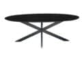 Livingfurn Eetkamertafels Oslo Black Oval 210 cm