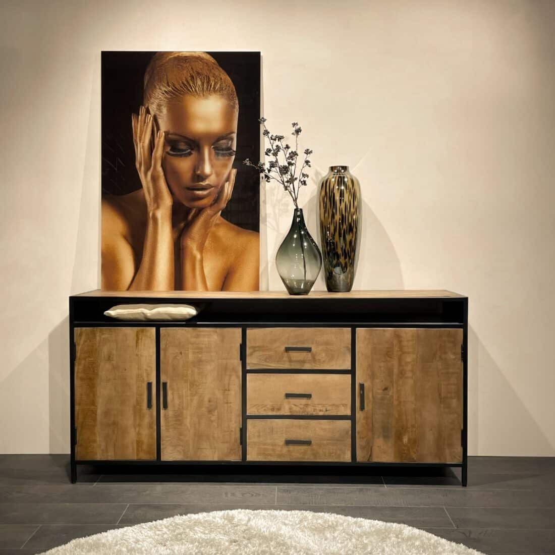 Livingfurn Dressoirs Sturdy Open 180 Cm