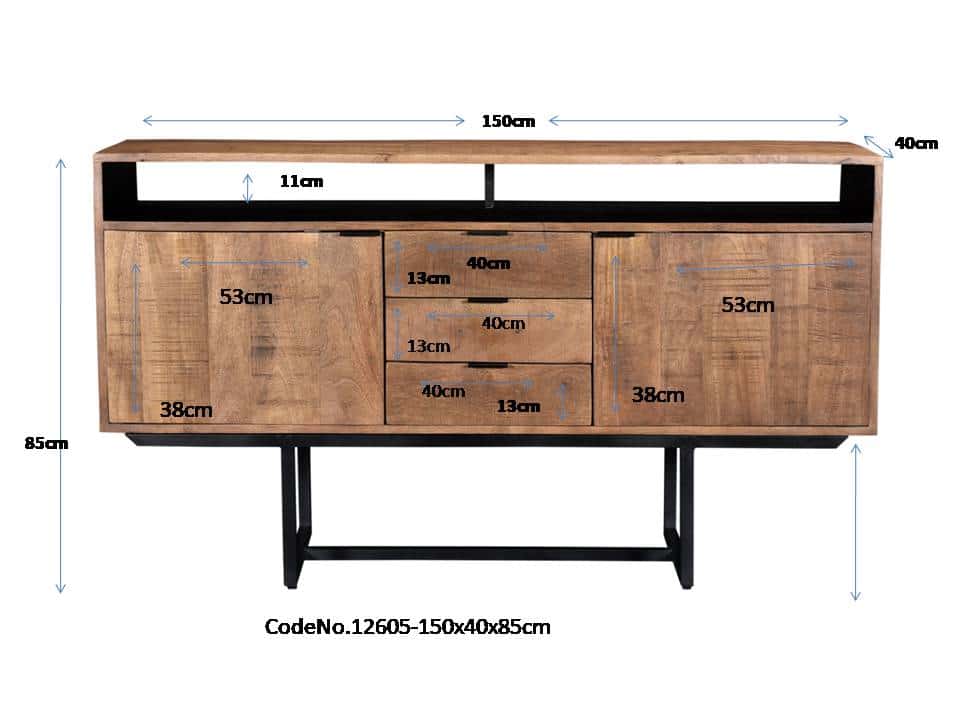 Livingfurn Dressoirs Valdez 150 Cm