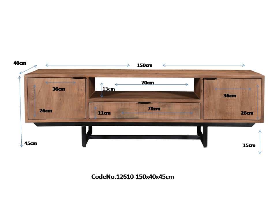 Livingfurn Tv Meubelen Valdez 150 Cm