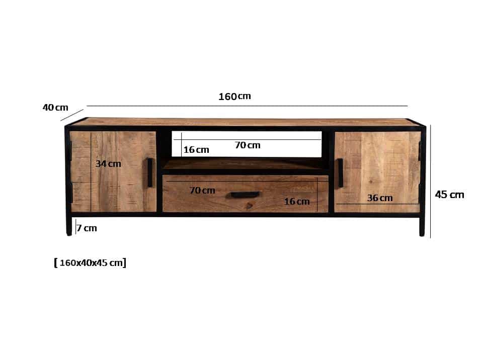 Livingfurn Tv Meubelen Sturdy 160 Cm