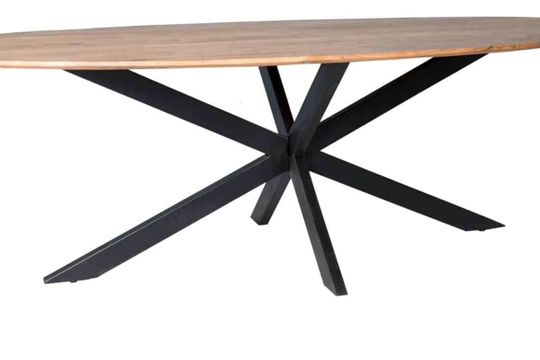 Livingfurn Eetkamertafels Oslo Oval Acasia 180cm