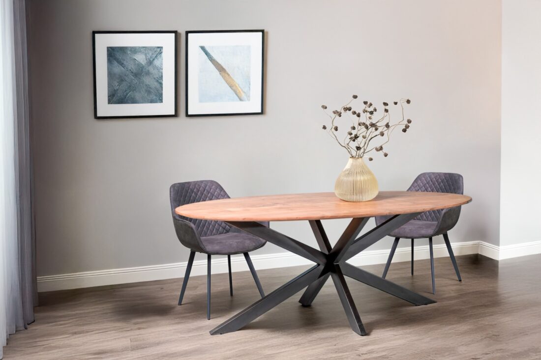 Livingfurn Eetkamertafels Oslo Oval Acasia 180cm