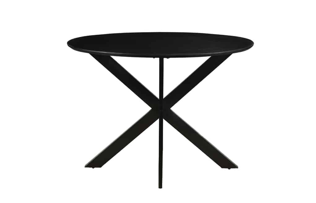 Livingfurn Eetkamertafels Oslo Black Round 130 Cm