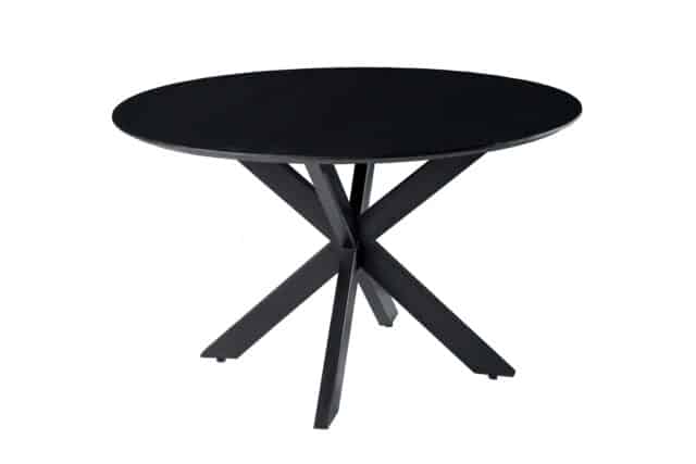 Livingfurn Eetkamertafels Oslo Round Black 120 Cm