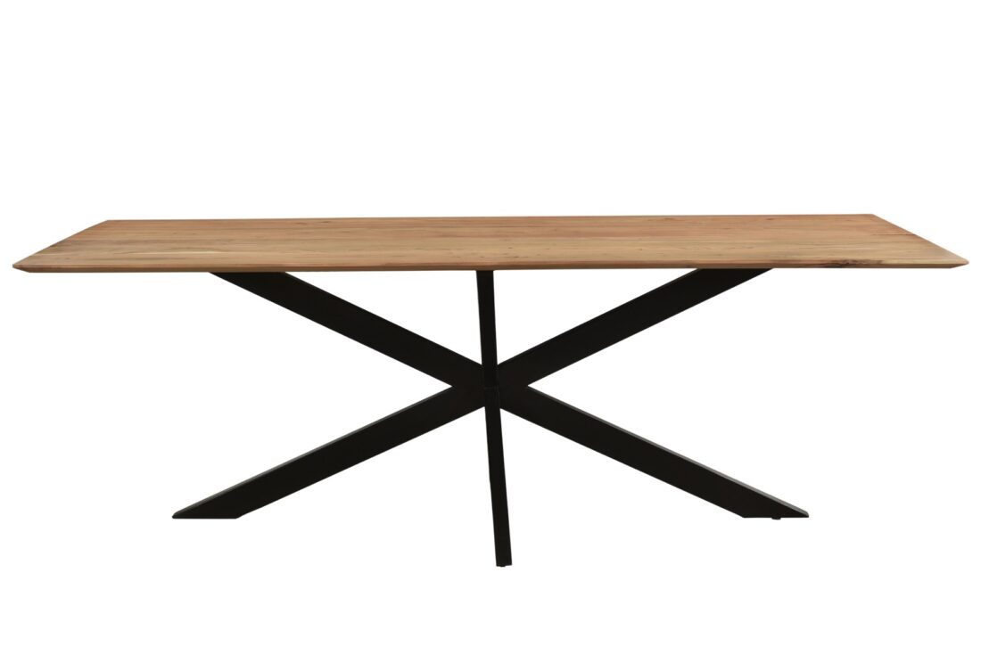 Livingfurn Eetkamertafels Oslo Spider Acasia 220 Cm
