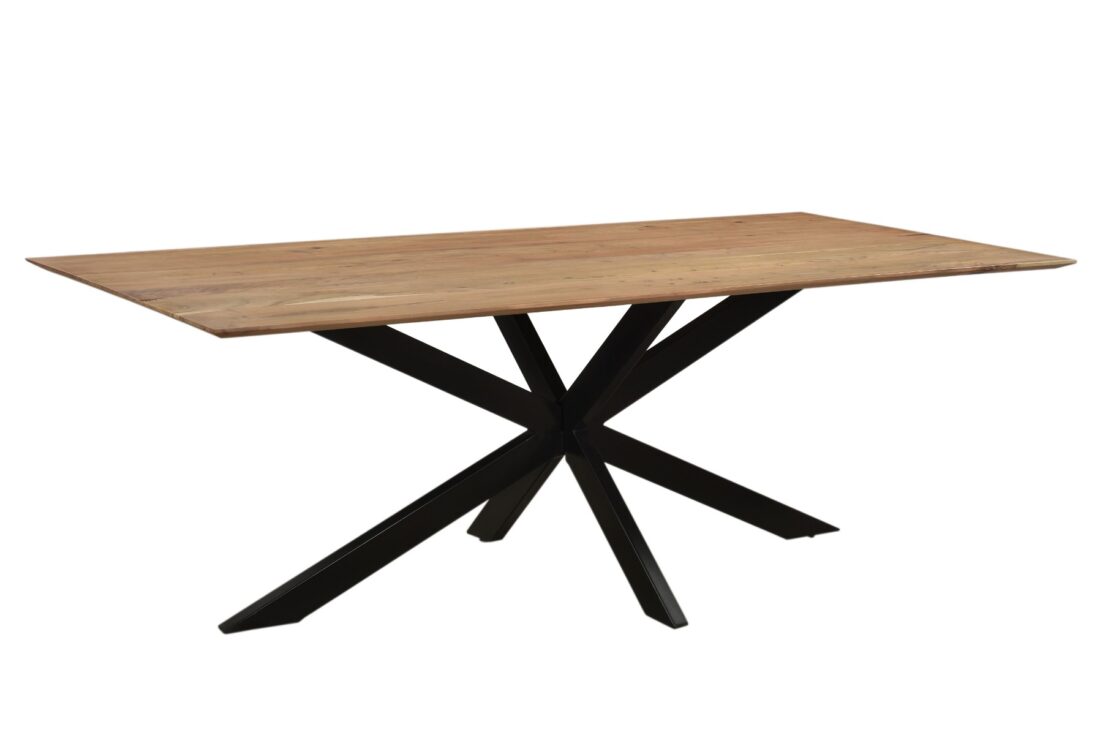 Livingfurn Eetkamertafels Oslo Spider Acasia 220 Cm