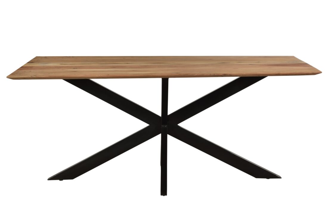Livingfurn Eetkamertafels Oslo Spider Acasia 180 Cm