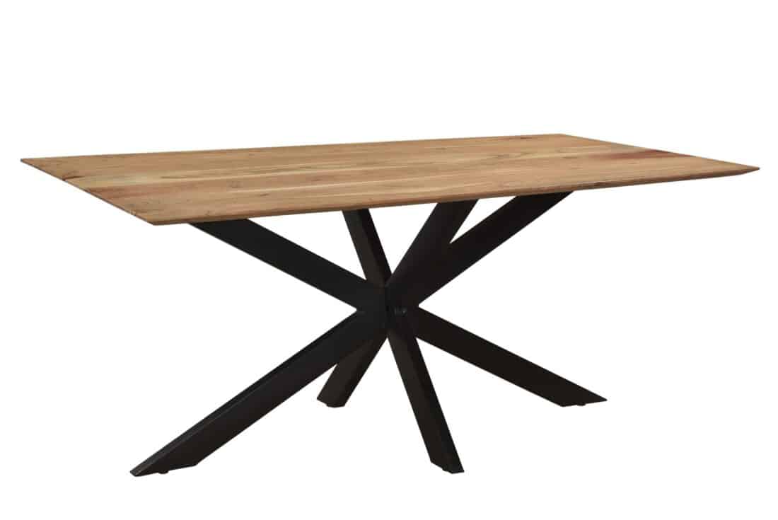 Livingfurn Eetkamertafels Oslo Spider Acasia 180 Cm