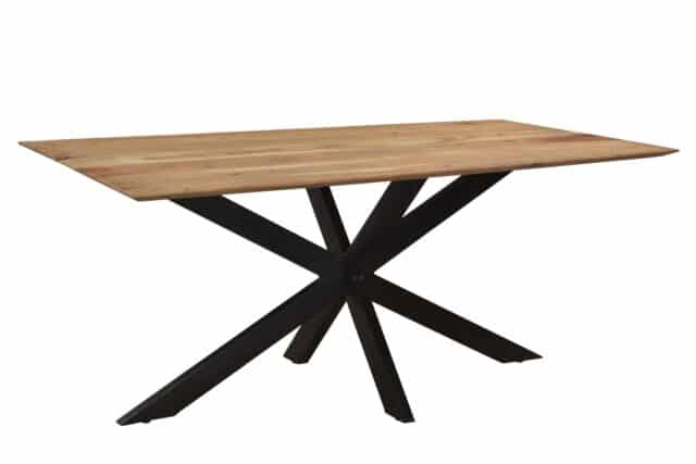 Livingfurn Eetkamertafels Oslo Spider Acasia 180 Cm