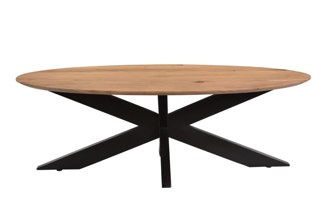 Livingfurn Salontafels Oslo Oval Acasia 130 Cm