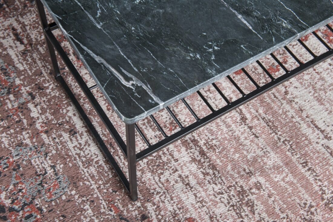 Livingfurn Salontafels Dian Marble Black Black 90cm