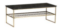 Livingfurn Salontafels Dian Marble Black Gold 90cm