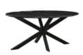 Livingfurn Eetkamertafels Marble Oval Spider Black 180cm