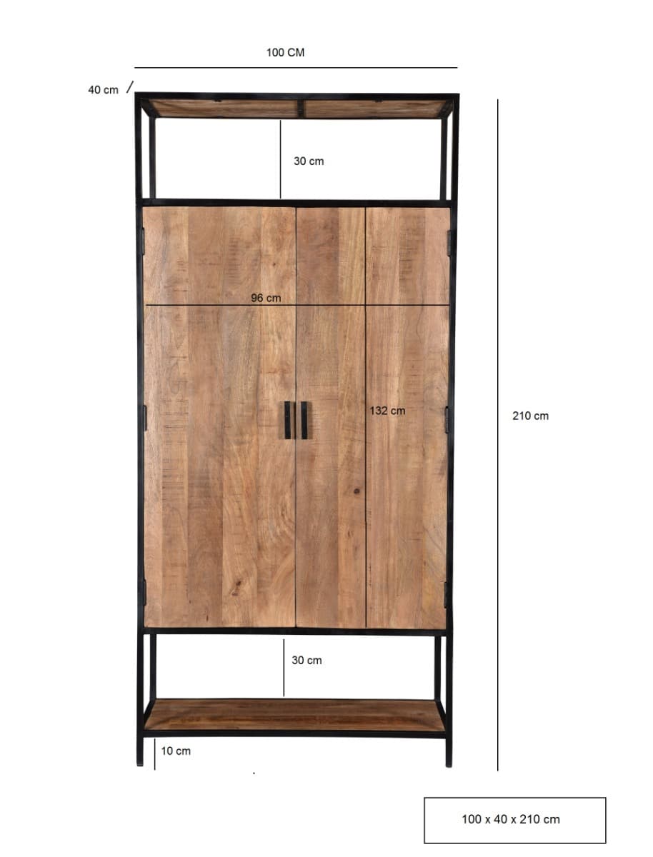 Livingfurn Kabinetten Sturdy 2 Doors 100cm