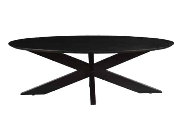 Livingfurn Salontafels Oslo Oval Black130 Cm