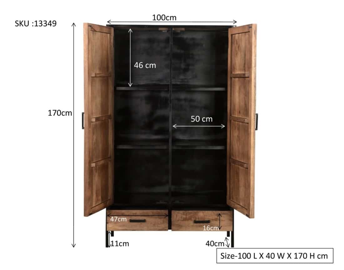Livingfurn Kabinetten Sturdy 100cm