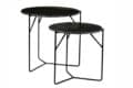 Livingfurn Bijzettafels Mason Marble Black/Black Set of 2