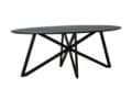 Livingfurn Eetkamertafels Oslo Black Acasia Web Leg 200cm