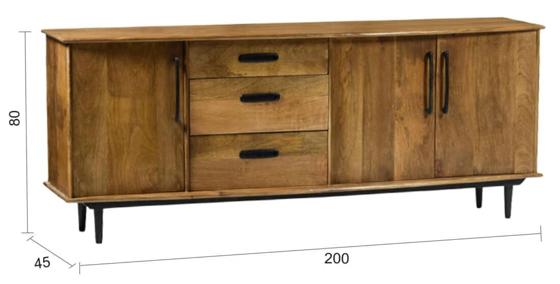 Livingfurn Dressoirs Elias 200cm