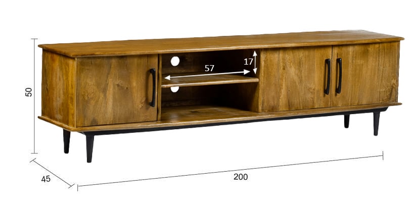 Livingfurn Tv Meubelen Elias 200cm