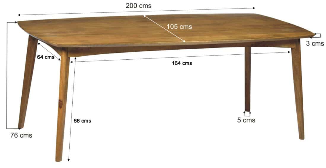 Livingfurn Eetkamertafels Elias 200cm