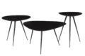 Livingfurn Salontafels Brix Loua Black set of 3