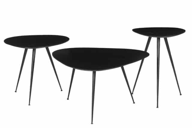Livingfurn Salontafels Brix Loua Black Set Of 3