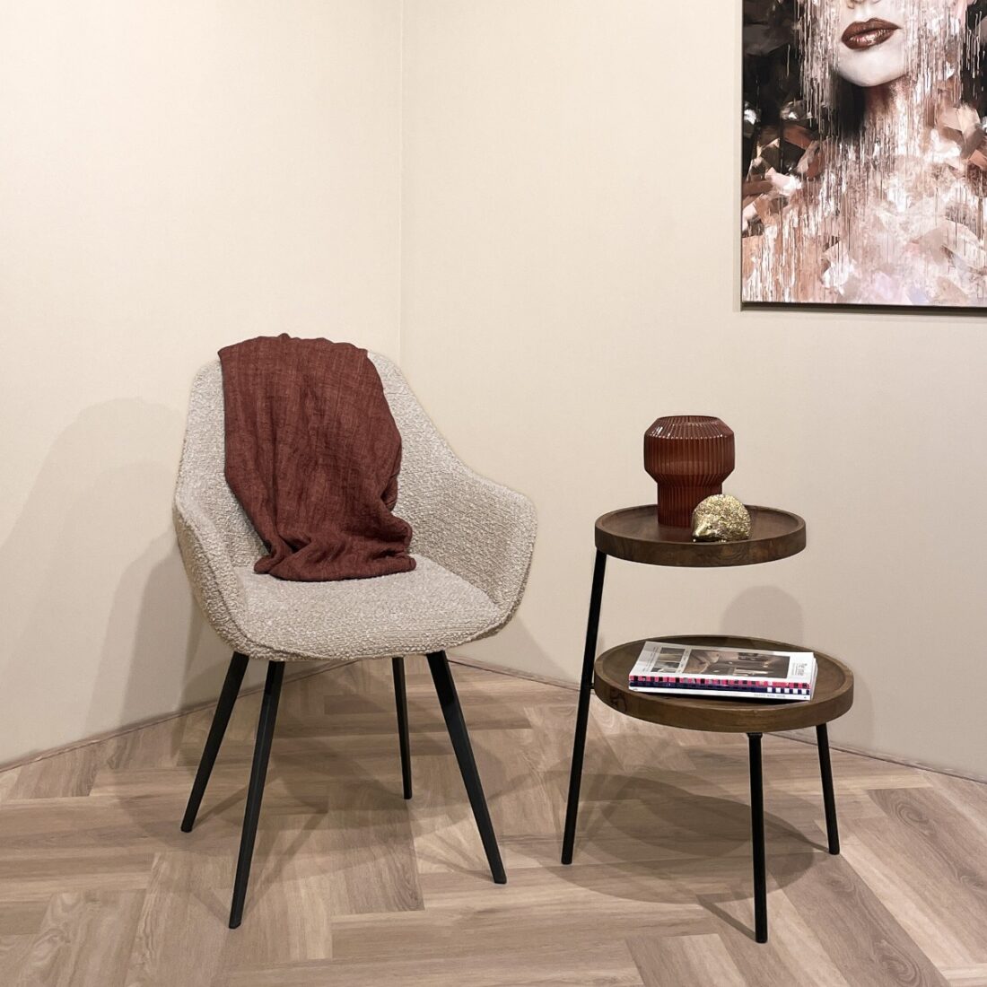 Livingfurn Bijzettafels Brix Ruby