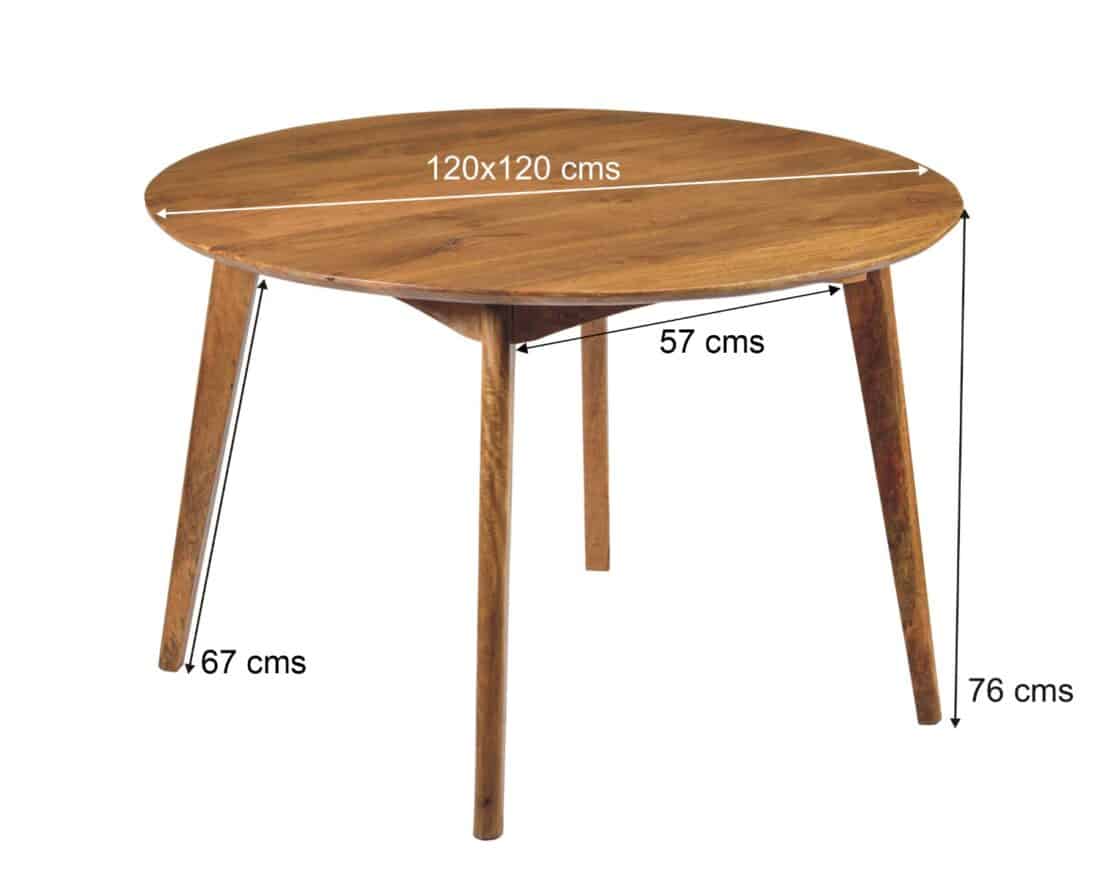Livingfurn Eetkamertafels Elias Round 120cm