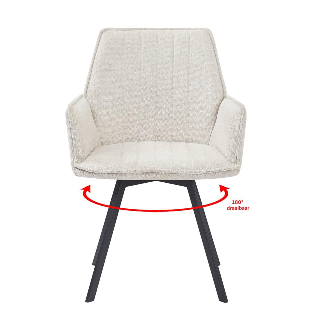 Livingfurn Eetkamerstoelen Louise Beige