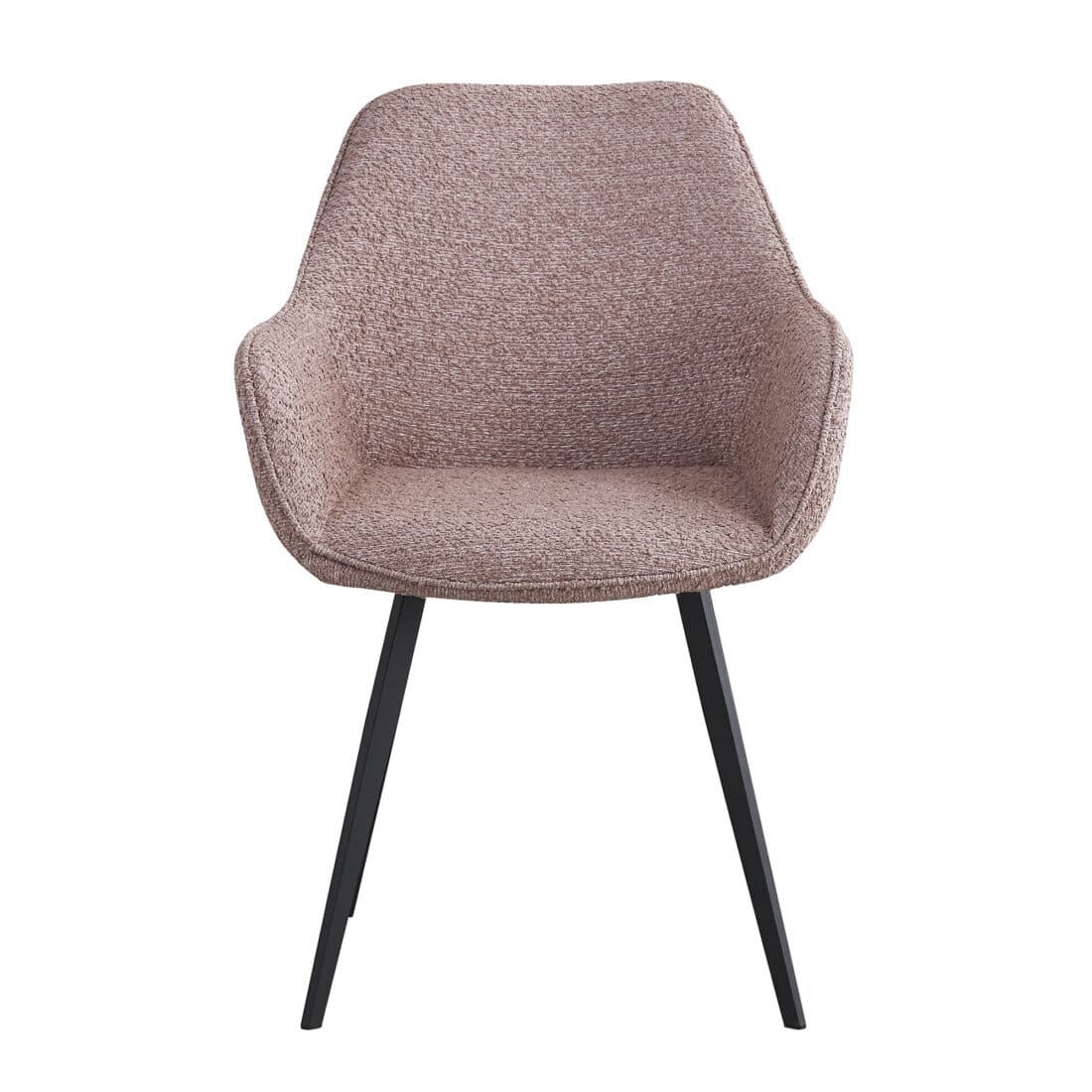 Livingfurn Eetkamerstoelen Luca Boucle Vintage Pink