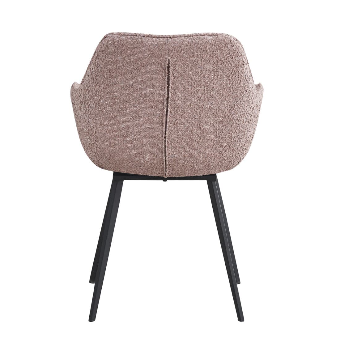 Livingfurn Eetkamerstoelen Luca Boucle Vintage Pink