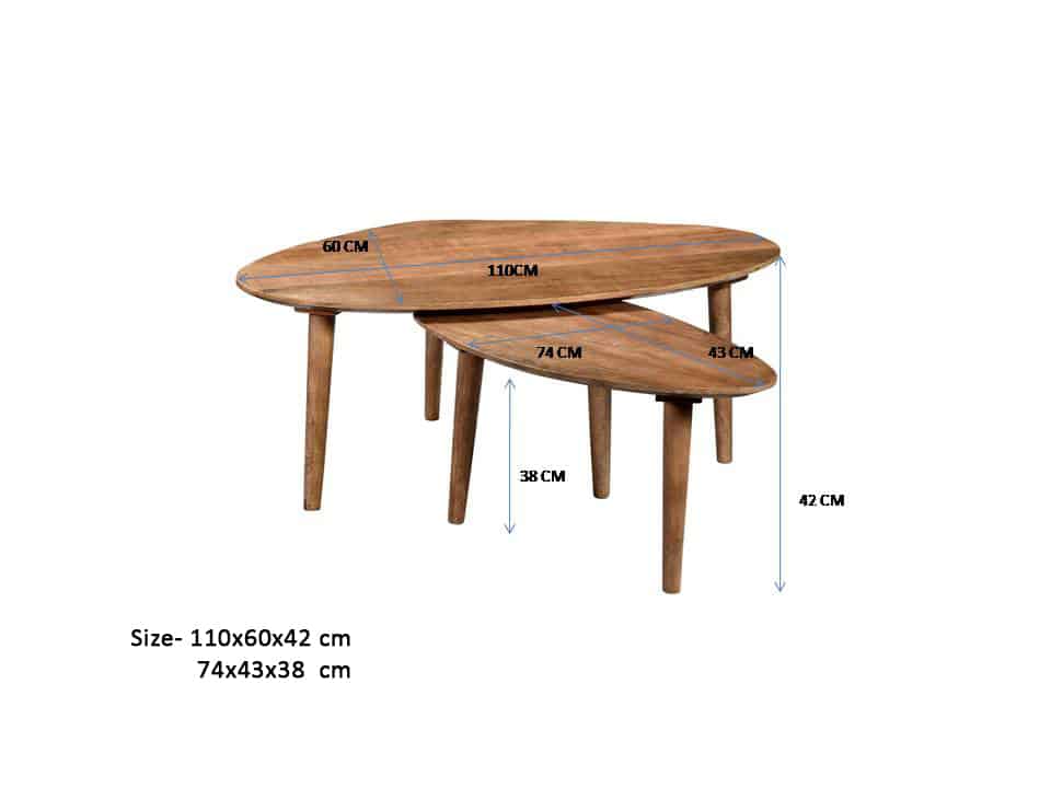 Livingfurn Salontafels Brix Xavier Set Of 2