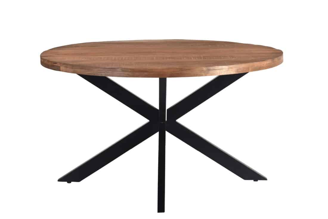 Livingfurn Eetkamertafels Rocky Round Spider 150cm