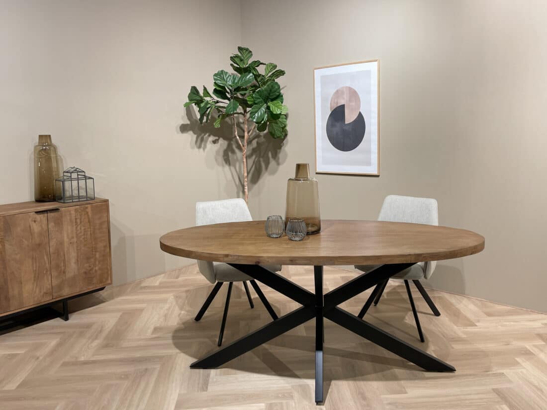 Livingfurn Eetkamertafels Rocky Oval 180 Cm