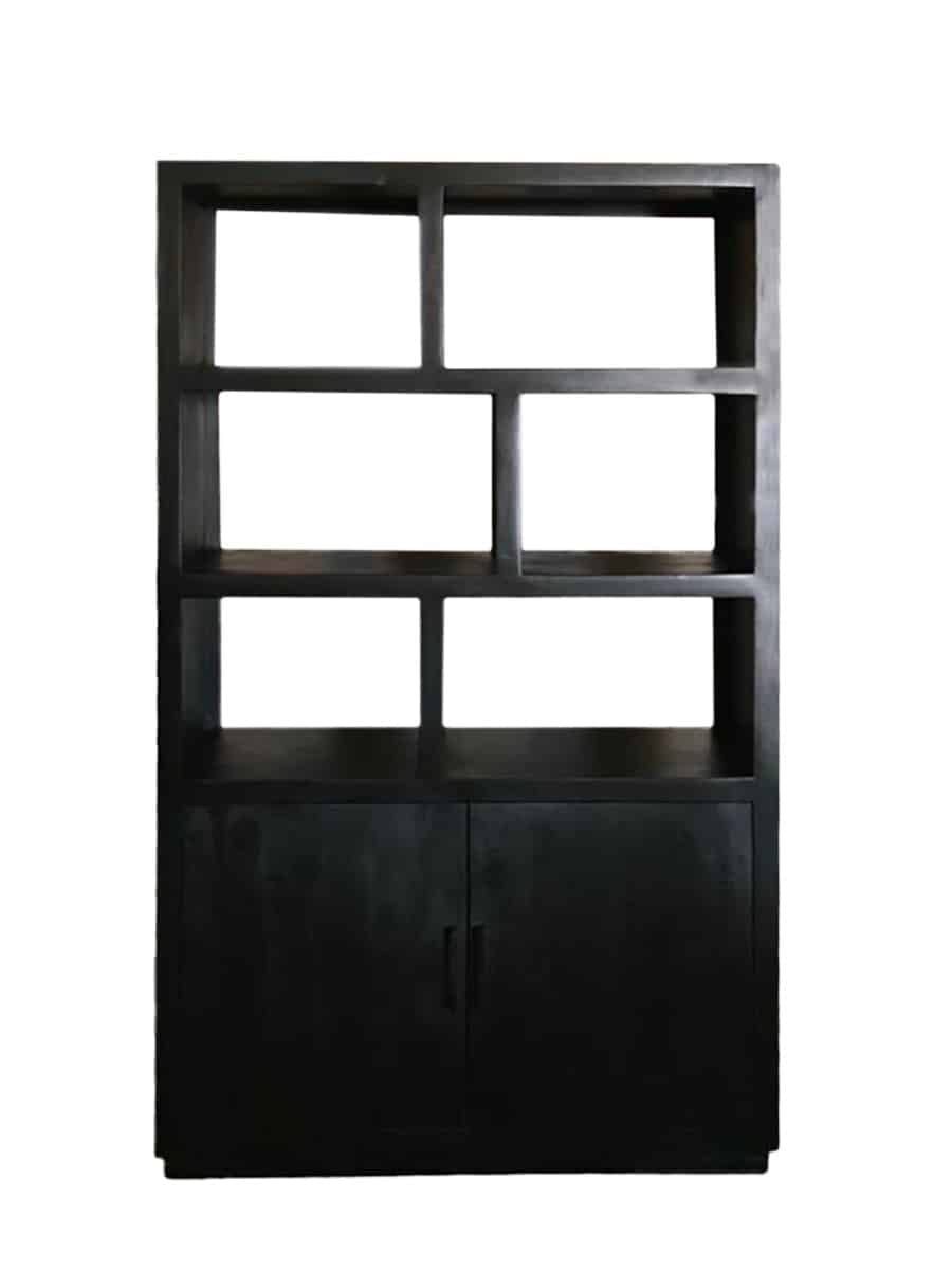 Livingfurn Vitrinekasten Jaxx Black 120cm