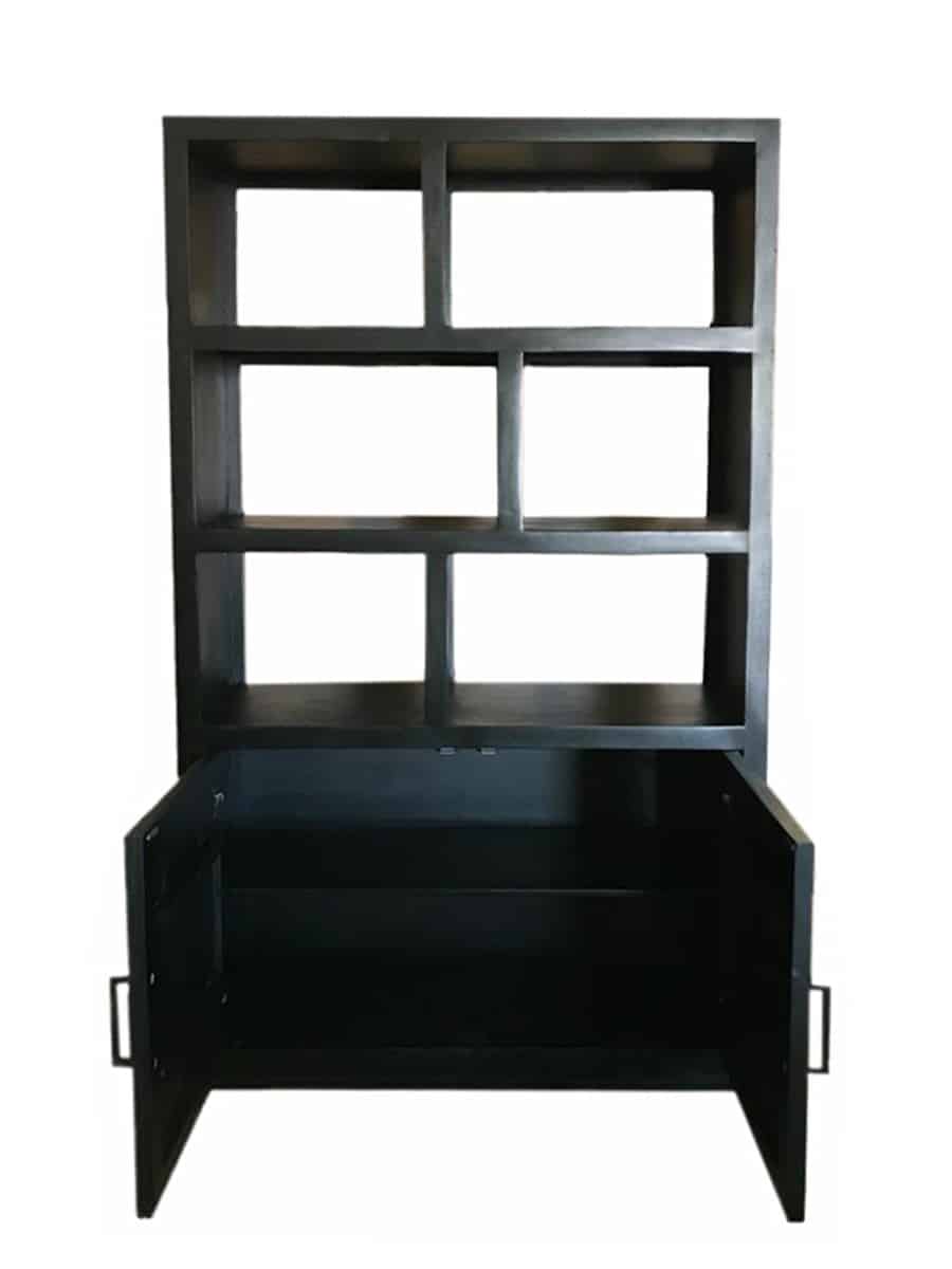Livingfurn Vitrinekasten Jaxx Black 120cm